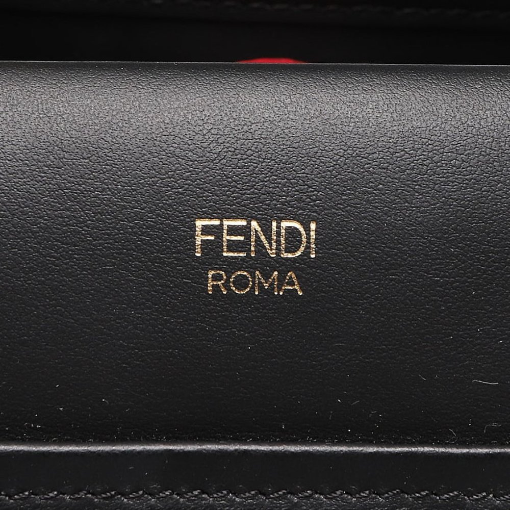 FENDI Tricolor Nappa Leather Runaway Logo Shoulder Bag - Picture 11 of 11